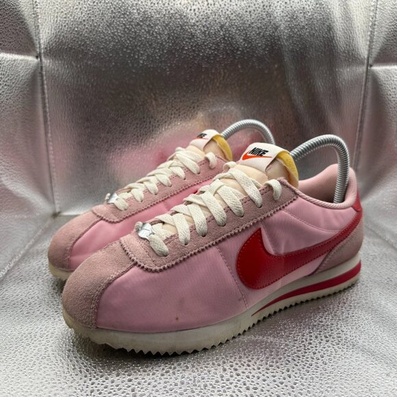 Size 7.5 Nike Cortez 'Valentine's Day' Red Pink Womens Sneakers HF9994-600 - Picture 1 of 9